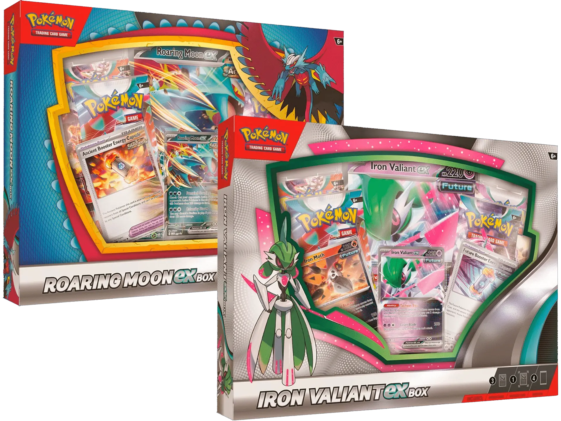 Pokemon TCG Roaring Moon/Iron Valiant ex Box
