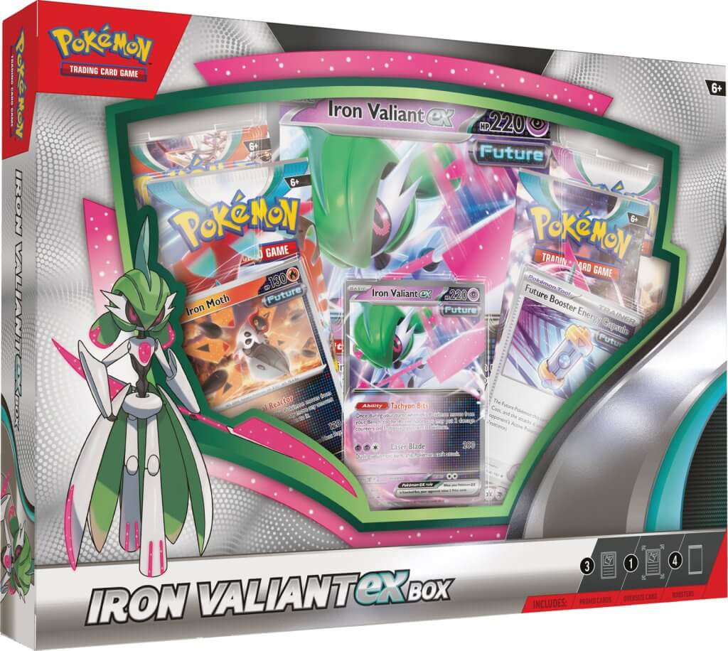 Pokemon TCG Roaring Moon/Iron Valiant ex Box