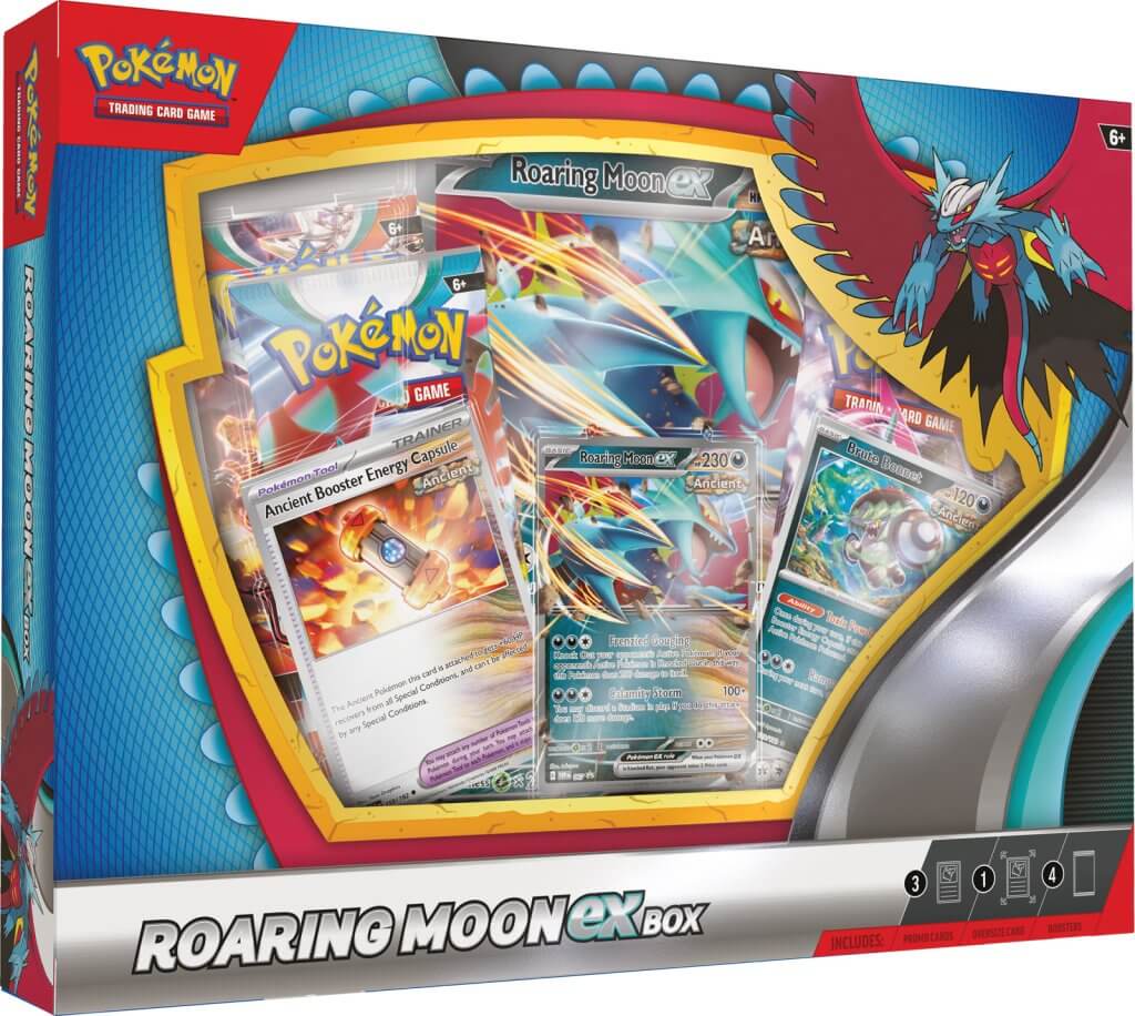 Pokemon TCG Roaring Moon/Iron Valiant ex Box