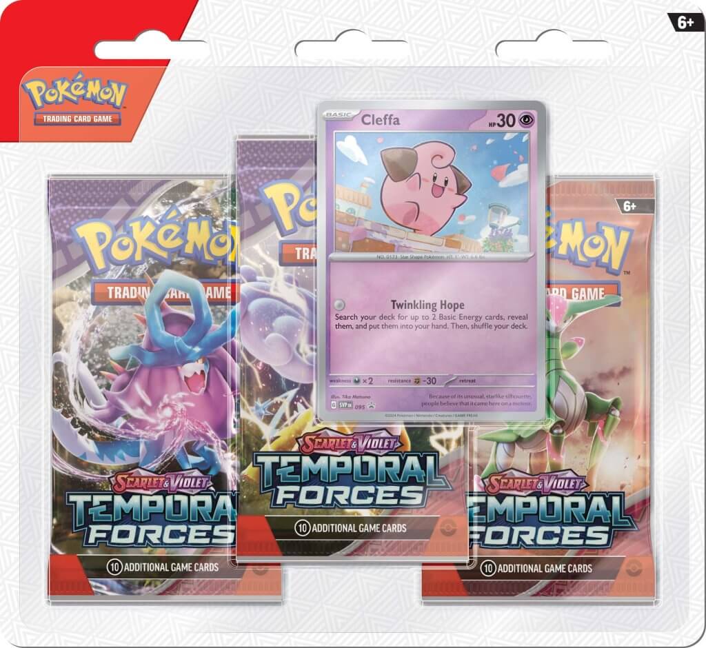 Pokemon TCG Temporal Forces Three-Booster Blister