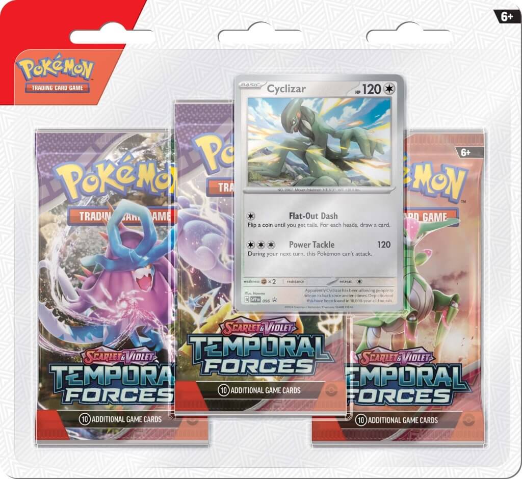 Pokemon TCG Temporal Forces Three-Booster Blister