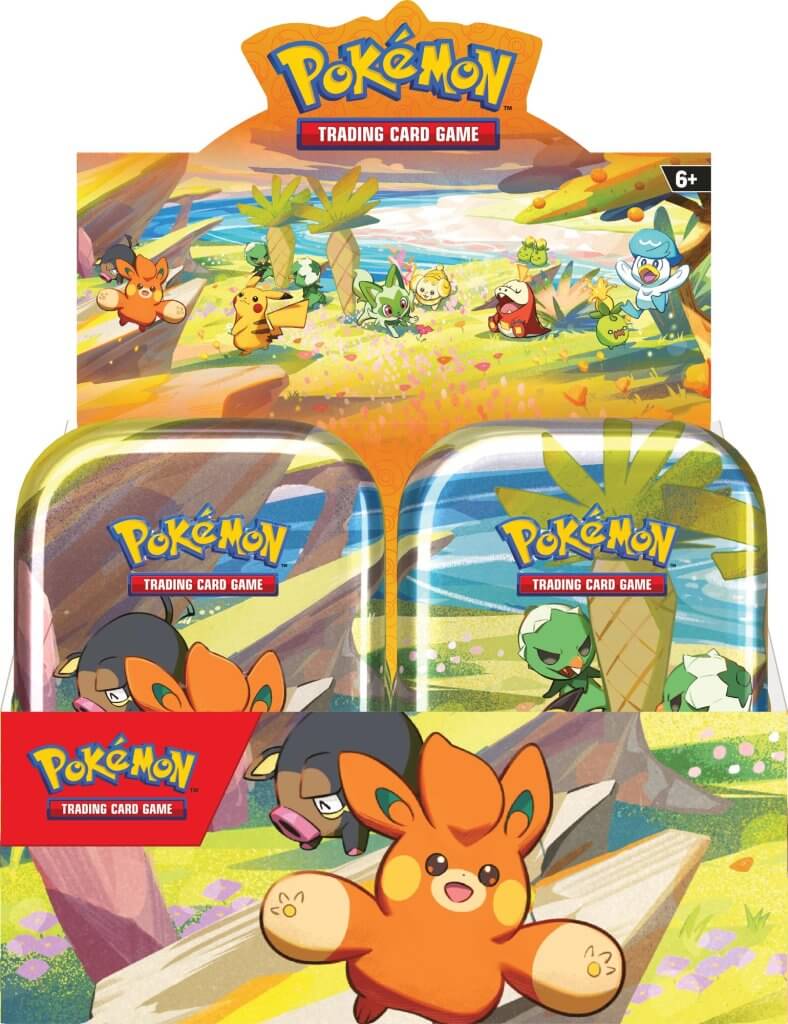 Pokemon TCG Paldea Friends Mini Tin Case Display (10 x Mini Tins)