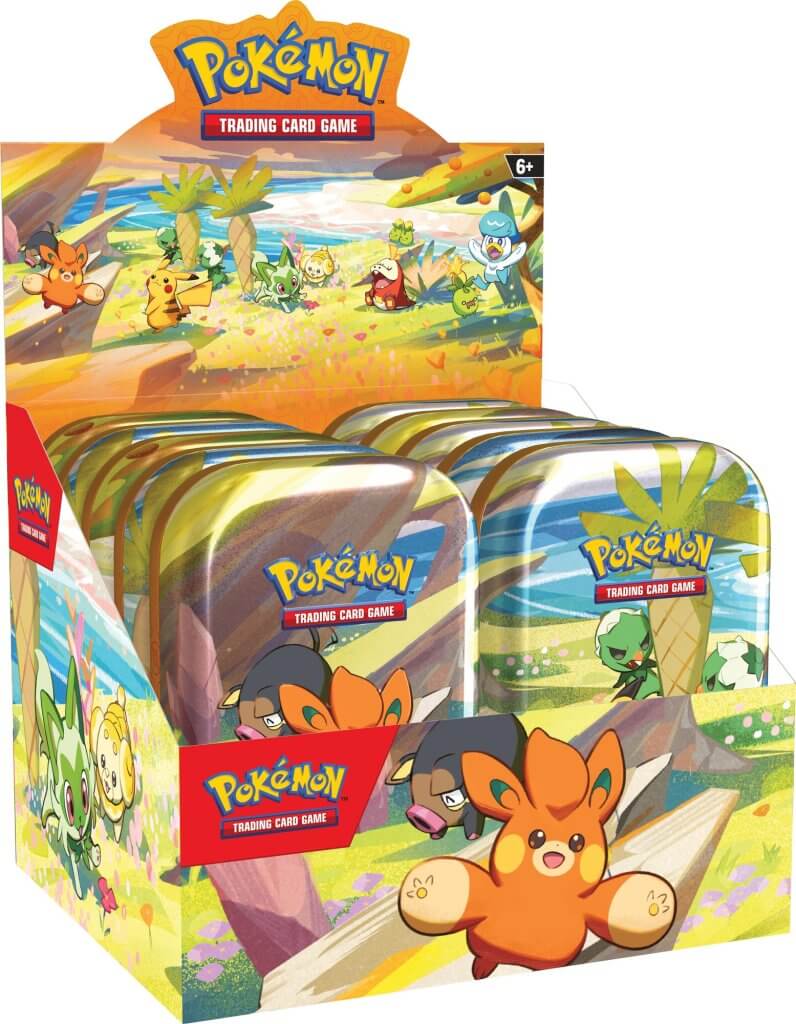 Pokemon TCG Paldea Friends Mini Tin Case Display (10 x Mini Tins)