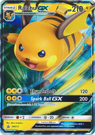 Raichu GX - SM213 - Black Star Promo