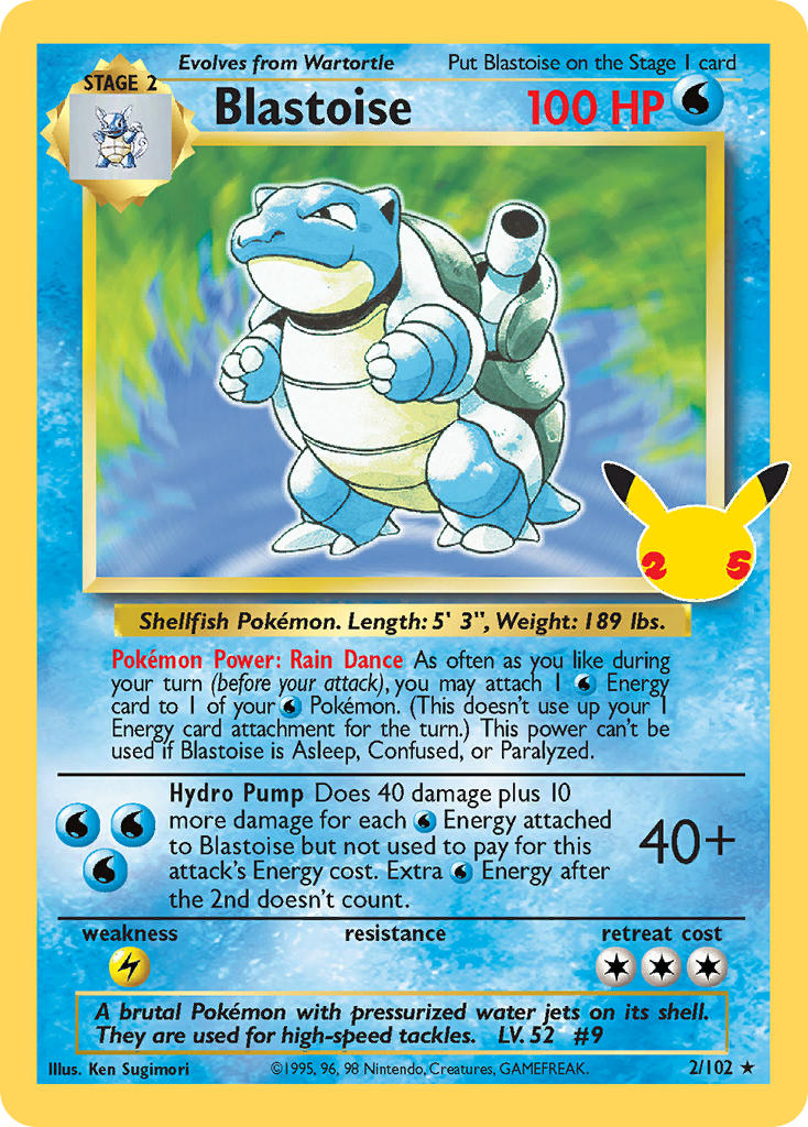 Blastoise - 2/102 - Celebrations