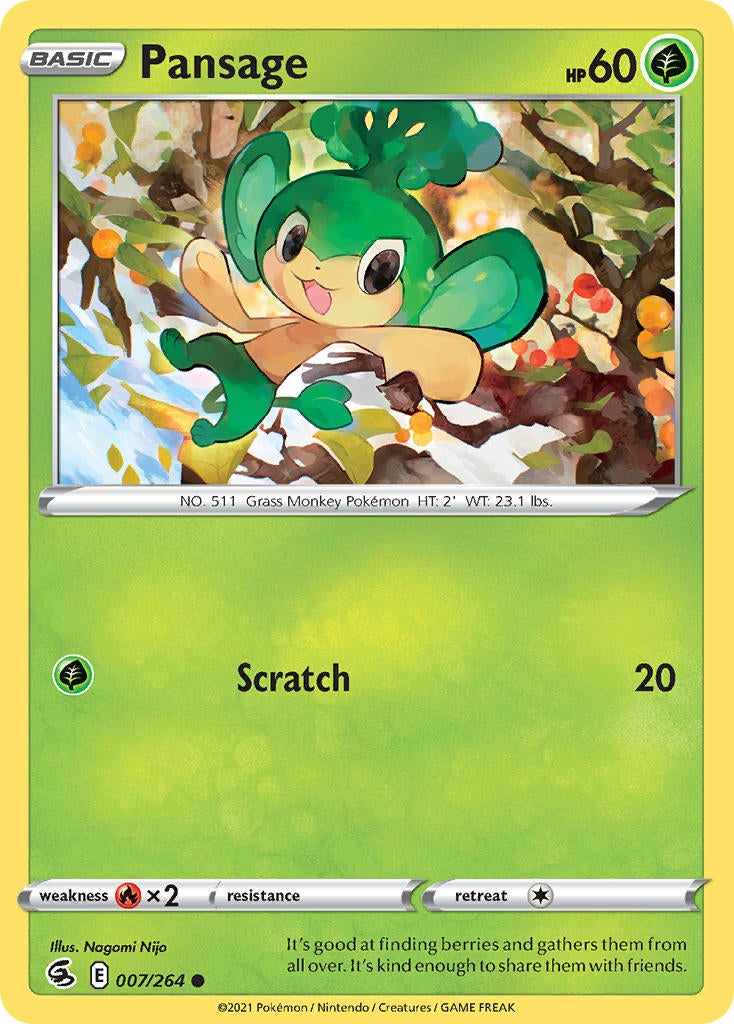 Pansage - 007/264 - Common - Fusion Strike