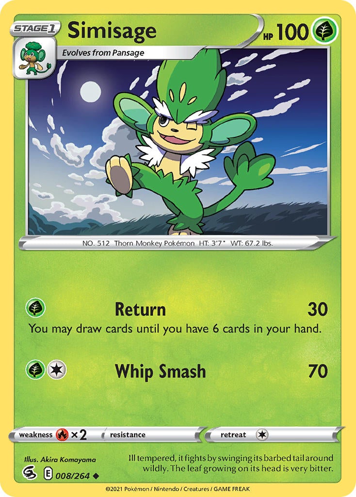 Simisage - 008/264 - Uncommon - Fusion Strike