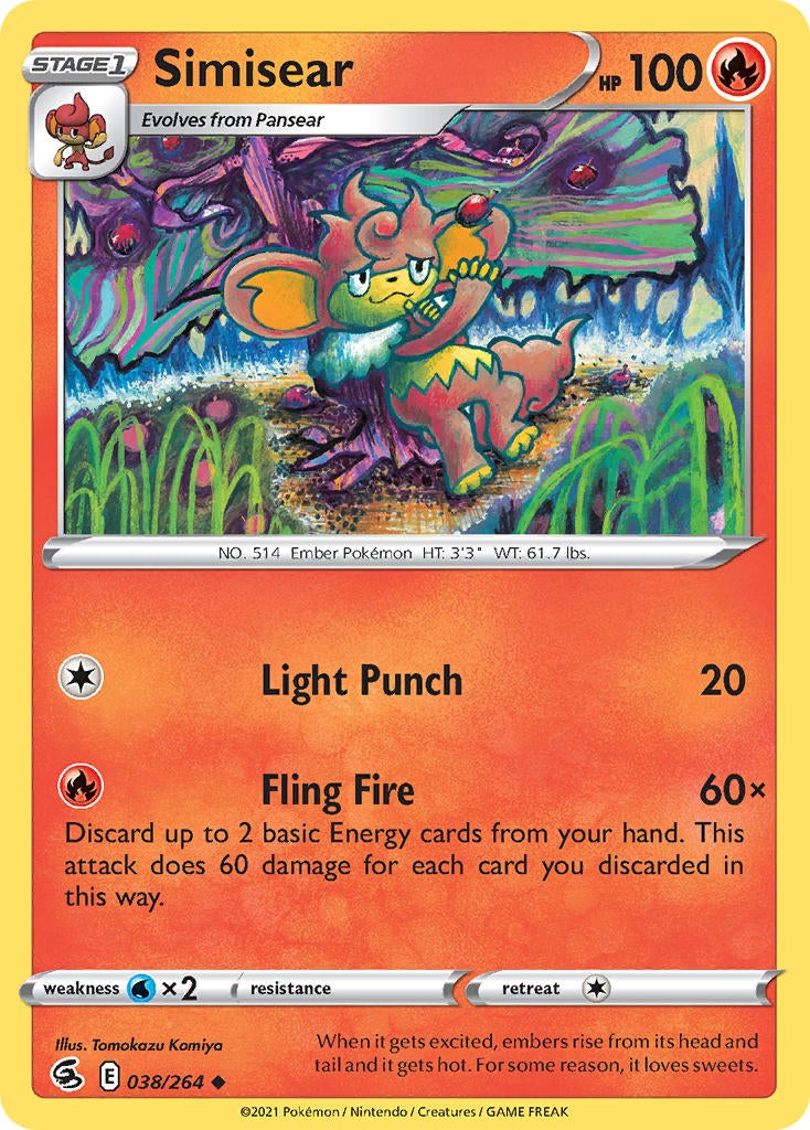 Simisear - 038/264 - Uncommon - Fusion Strike