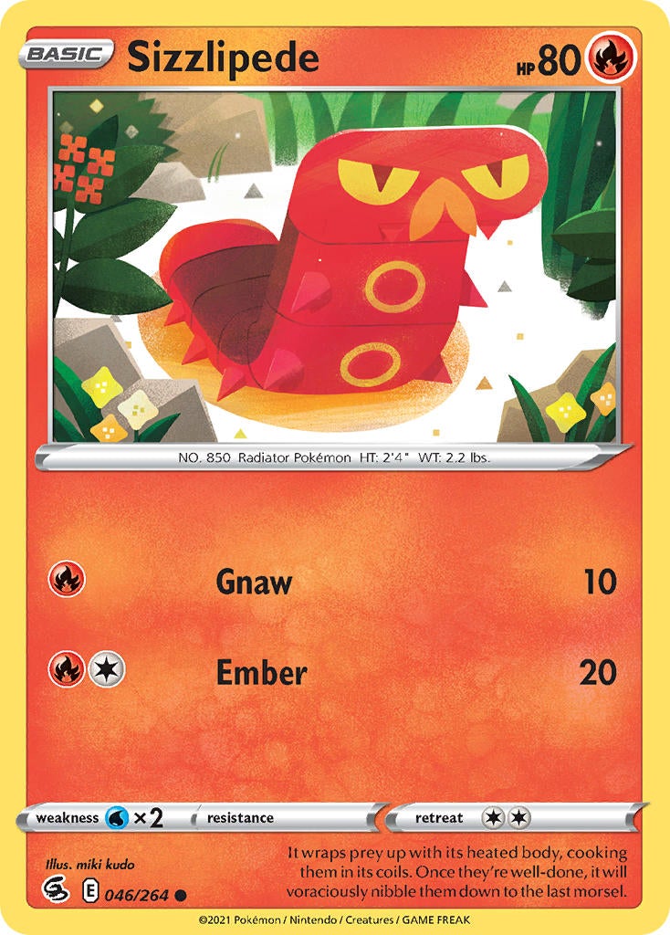 Sizzlipede - 046/264 - Common - Fusion Strike