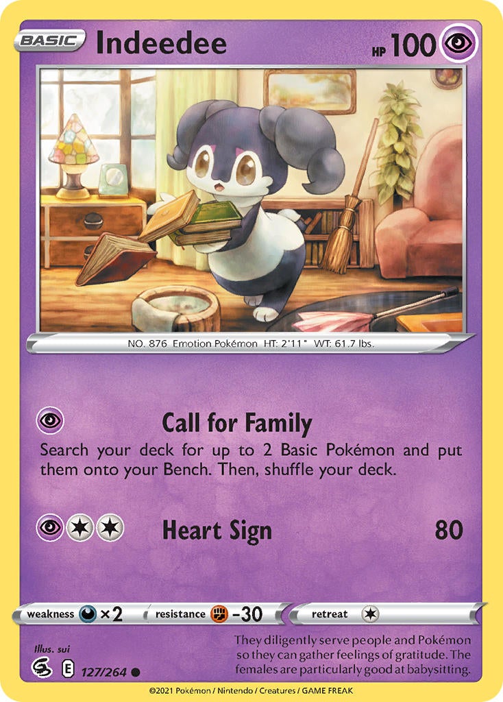 Indeedee - 127/264 - Common - Fusion Strike