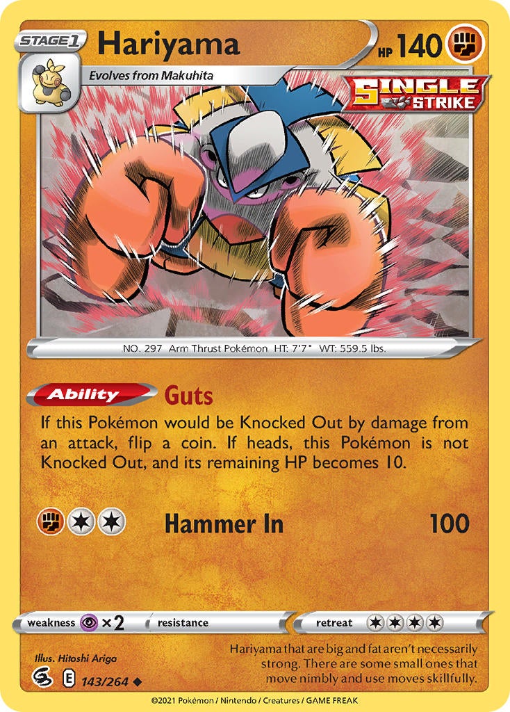 Hariyama - 143/264 - Uncommon - Fusion Strike