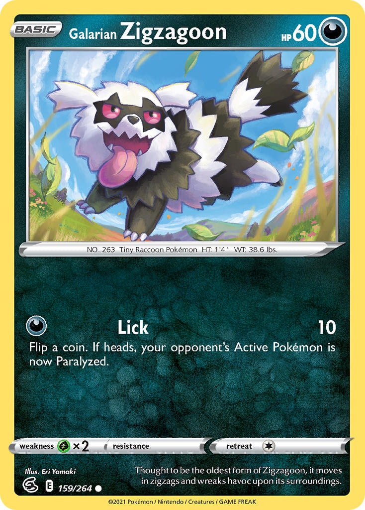 Galarian Zigzagoon - 159/264 - Common - Fusion Strike