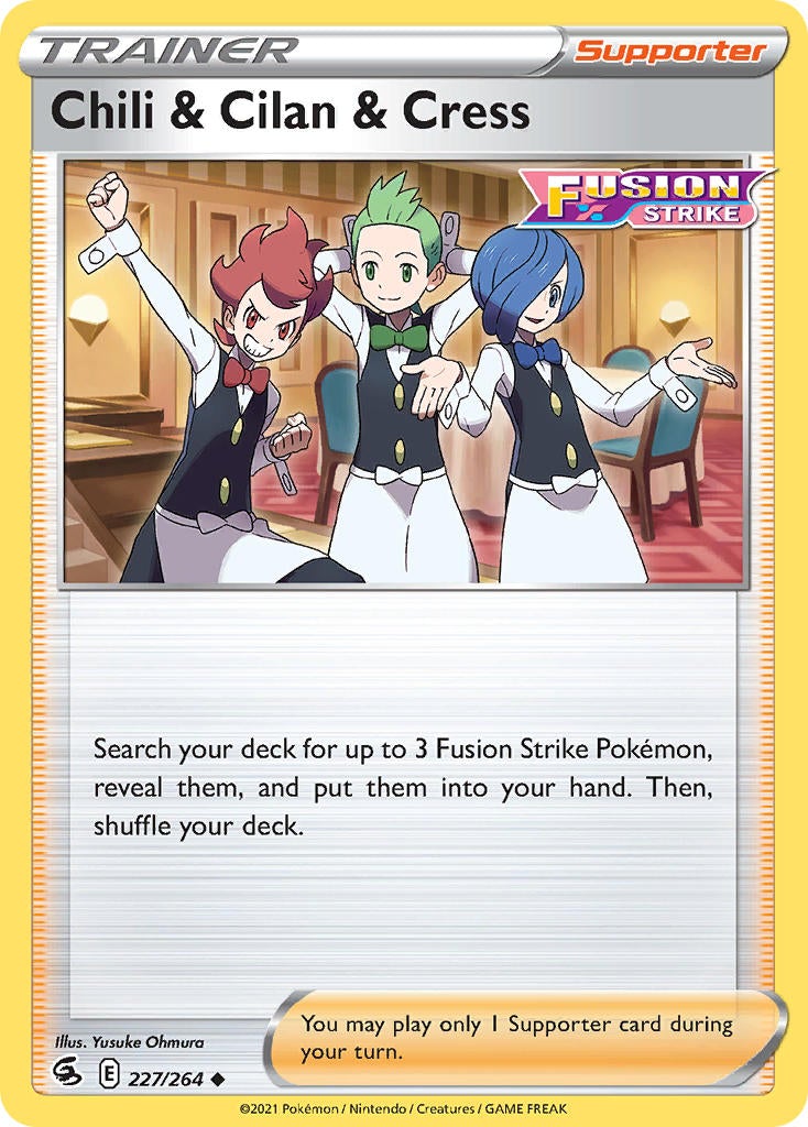 Chili & Cilan & Cress - 227/264 - Uncommon - Fusion Strike