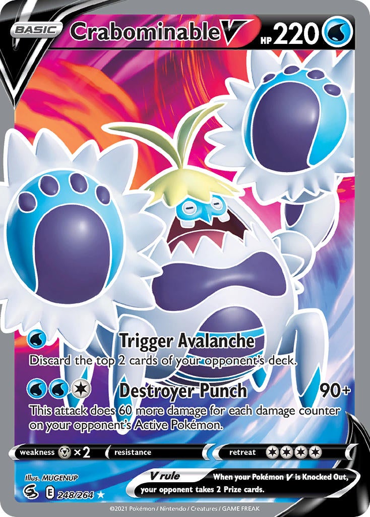 Crabominable V - 248/264 - Full Art - Fusion Strike