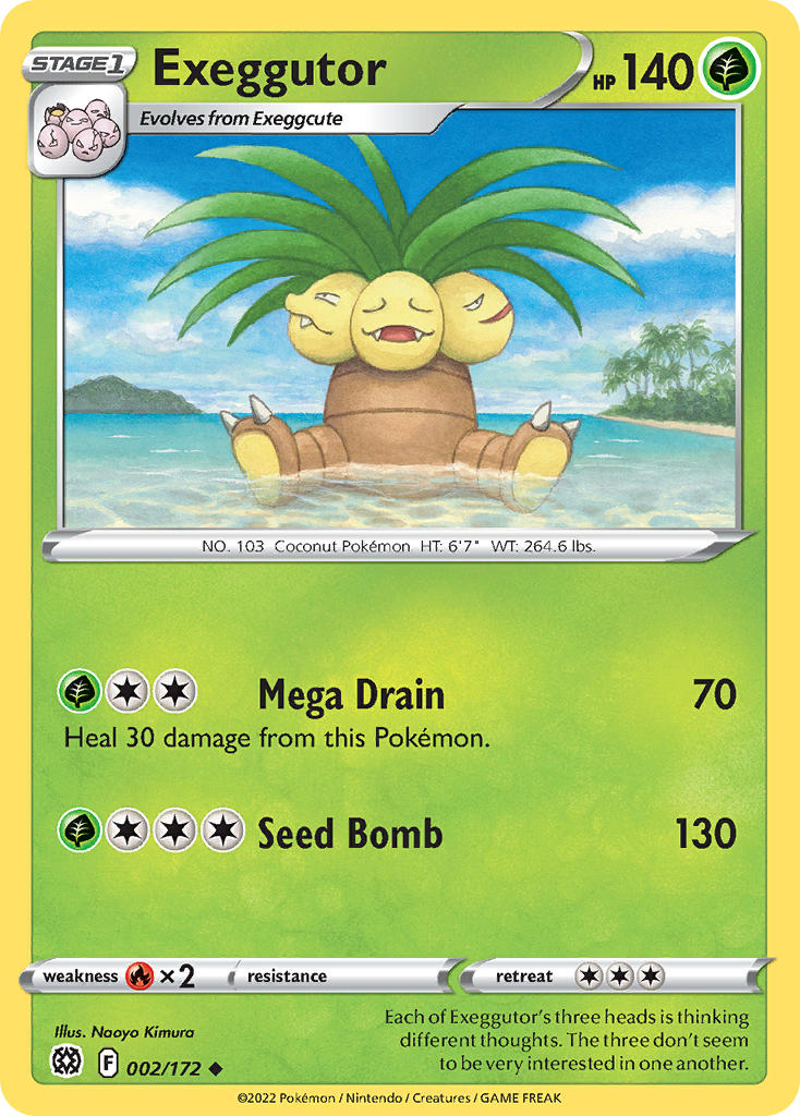 Exeggutor - 002/172 - Uncommon - Brilliant Stars
