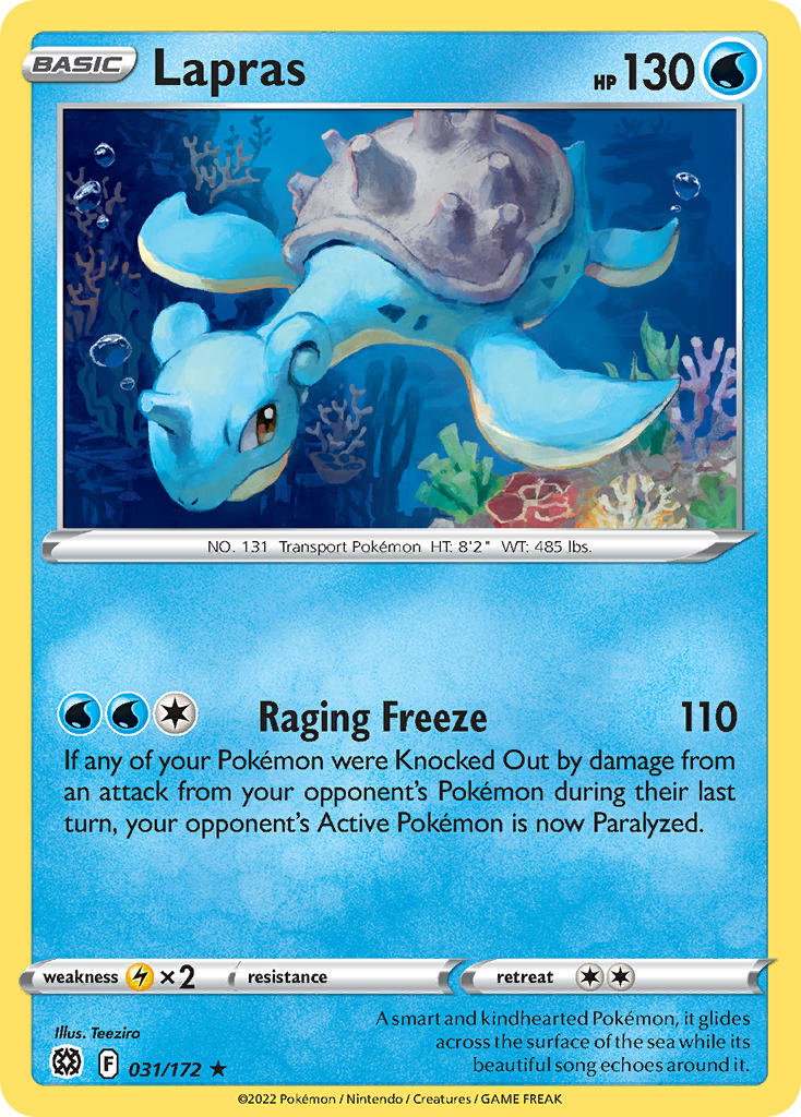 Lapras - 031/172 - Rare - Brilliant Stars