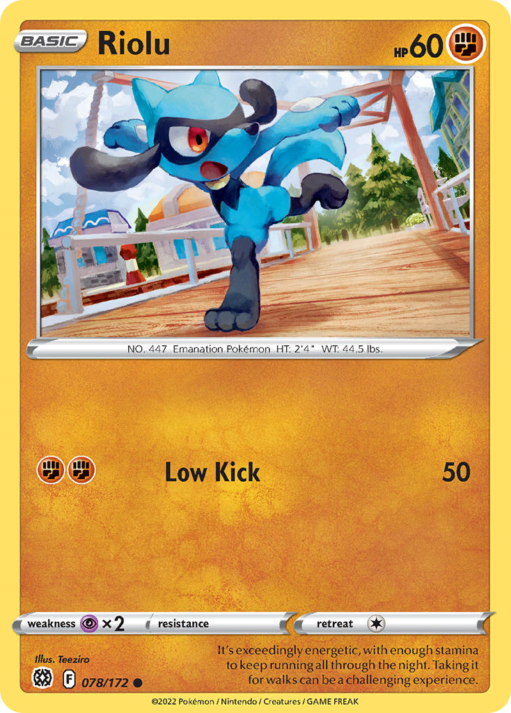 Riolu - 078/172 - Common - Brilliant Stars