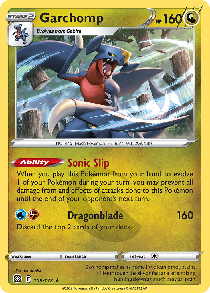 Garchomp - 109/172 - Holo Rare - Brilliant Stars