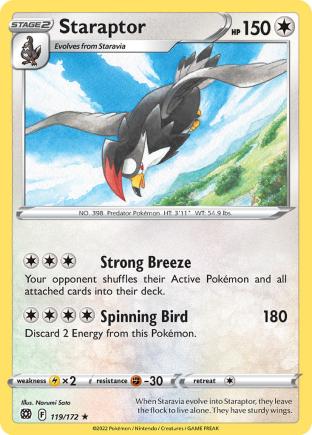 Staraptor - 119/172 - Rare - Brilliant Stars